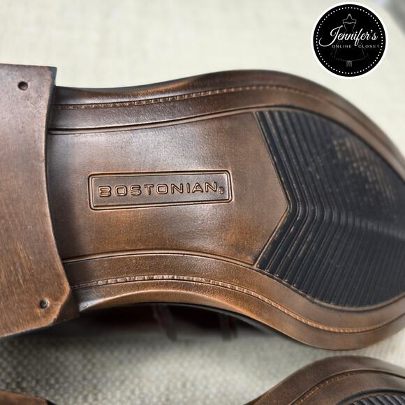 Bostonian NWOT Men's Burgundy Kinnon Step Leather Tassel Loafer Size 8M - Picture 12 of 15